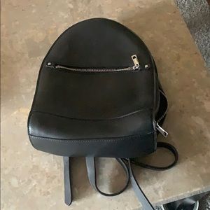 Black Backpack with silver buckles
